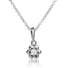 Diamantový náhrdelník kvetinka LNL407.ZO