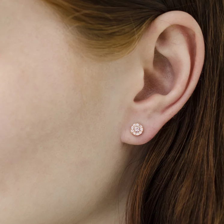Diamantové náušnice Erika pink LEA1327.WS Diamantové náušnice Erika pink LEA1327.WS
