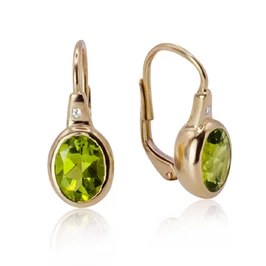Diamantové náušnice s olivínom LEA1353.WS Diamantové náušnice s olivínom LEA1353.WS