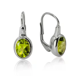 Diamantové náušnice s olivínom LEA1354.WS Diamantové náušnice s olivínom LEA1354.WS