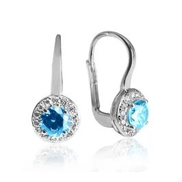 Diamantové náušnice s prírodným topásom LEA1446.GD Diamantové náušnice s prírodným topásom LEA1446.GD