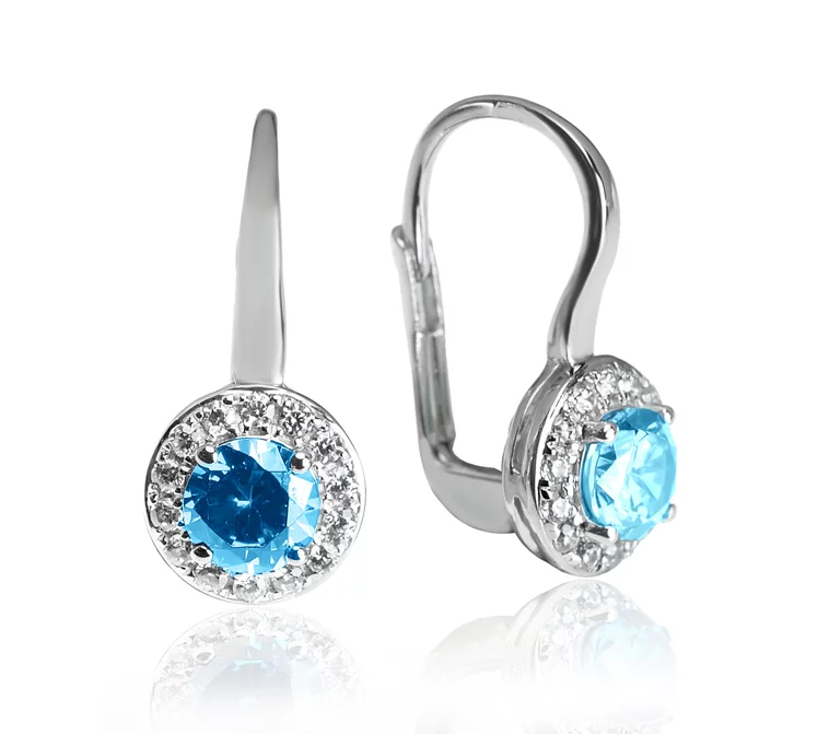 Diamantové náušnice s prírodným topásom LEA1446.GD Diamantové náušnice s prírodným topásom LEA1446.GD