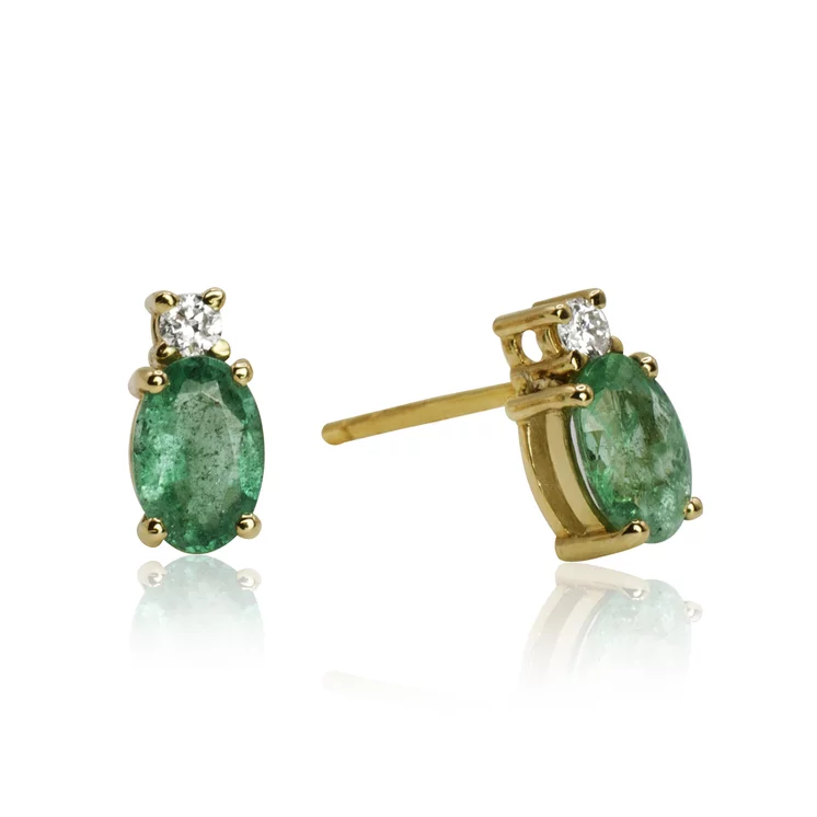 Diamantové náušnice s prírodnými smaragdmi LEA1494.SP Diamantové náušnice s prírodnými smaragdmi LEA1494.SP