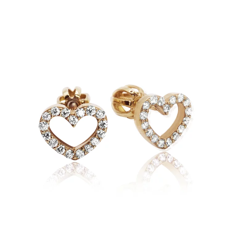 Diamantové náušnice so srdiečkom LEA1415.WS Diamantové náušnice so srdiečkom LEA1415.WS