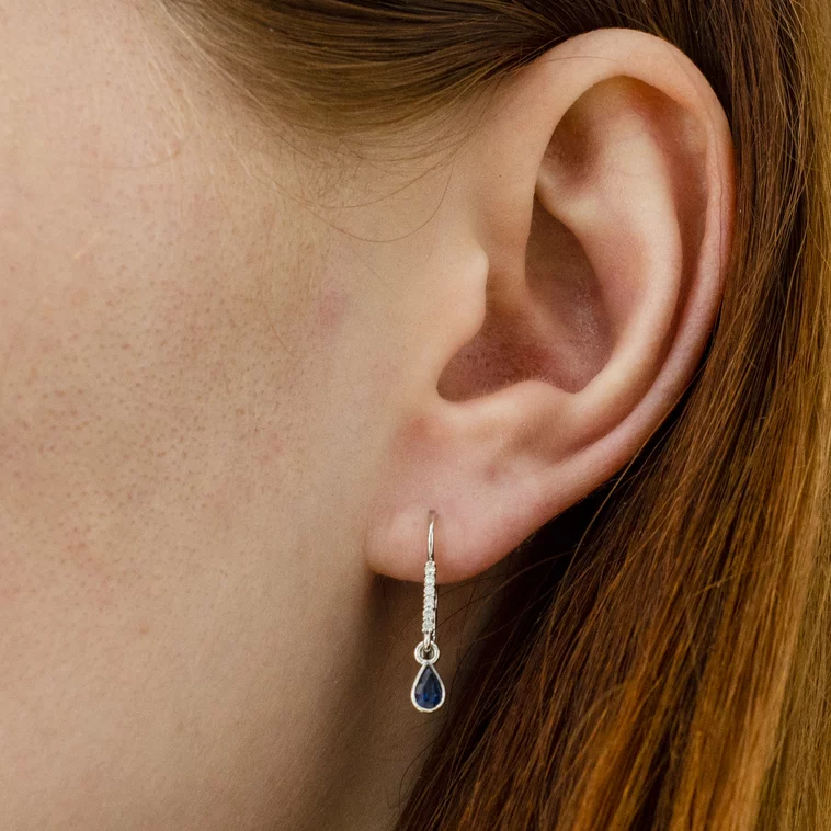 Diamantové náušnice so zafírom LEA1363.OD Diamantové náušnice so zafírom LEA1363.OD
