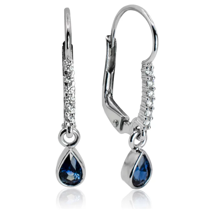Diamantové náušnice so zafírom LEA1363.OD Diamantové náušnice so zafírom LEA1363.OD