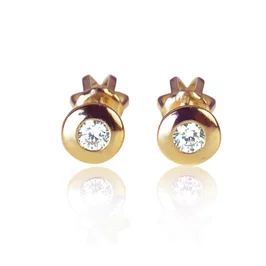 Diamantové náušnice Studs pink Diamantové náušnice Studs pink