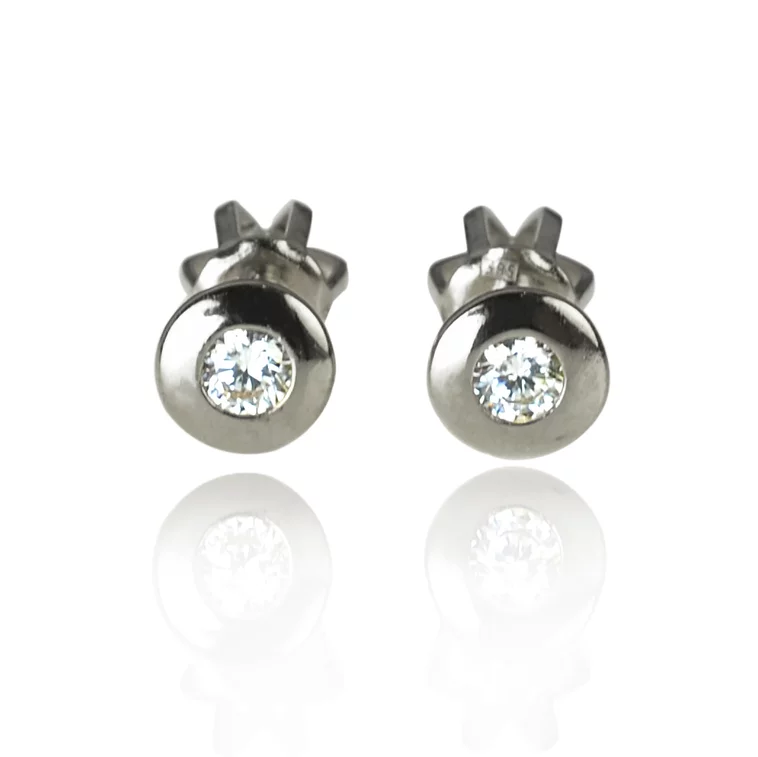 Diamantové náušnice Studs white Diamantové náušnice Studs white
