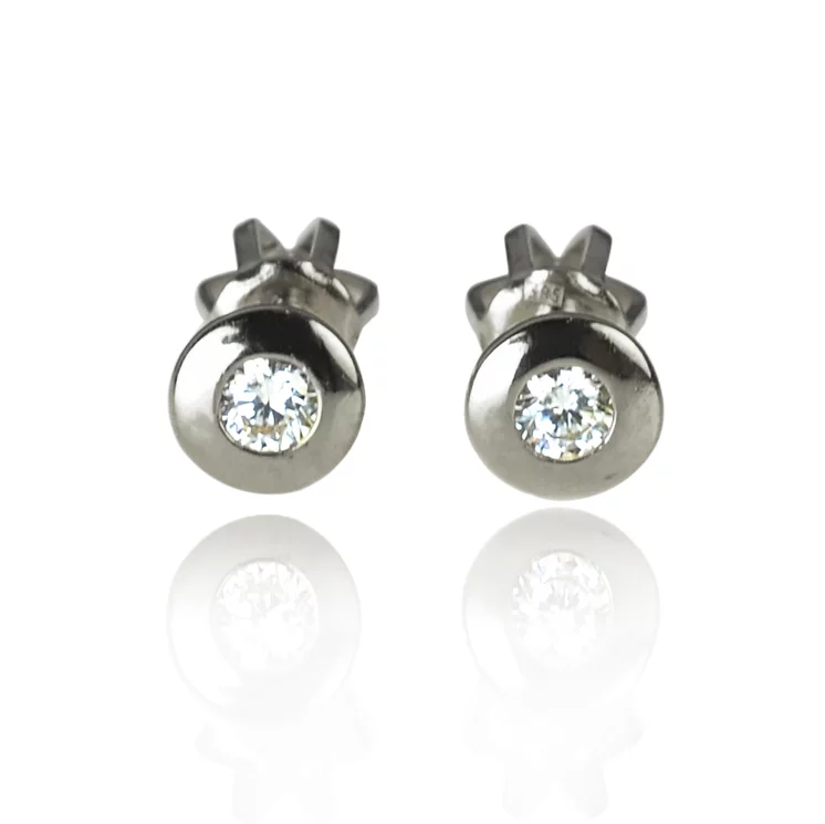 Diamantové náušnice Studs white Diamantové náušnice Studs white