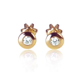 Diamantové náušnice Visible studs pink Diamantové náušnice Visible studs pink