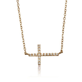 Diamantový náhrdelník krížik