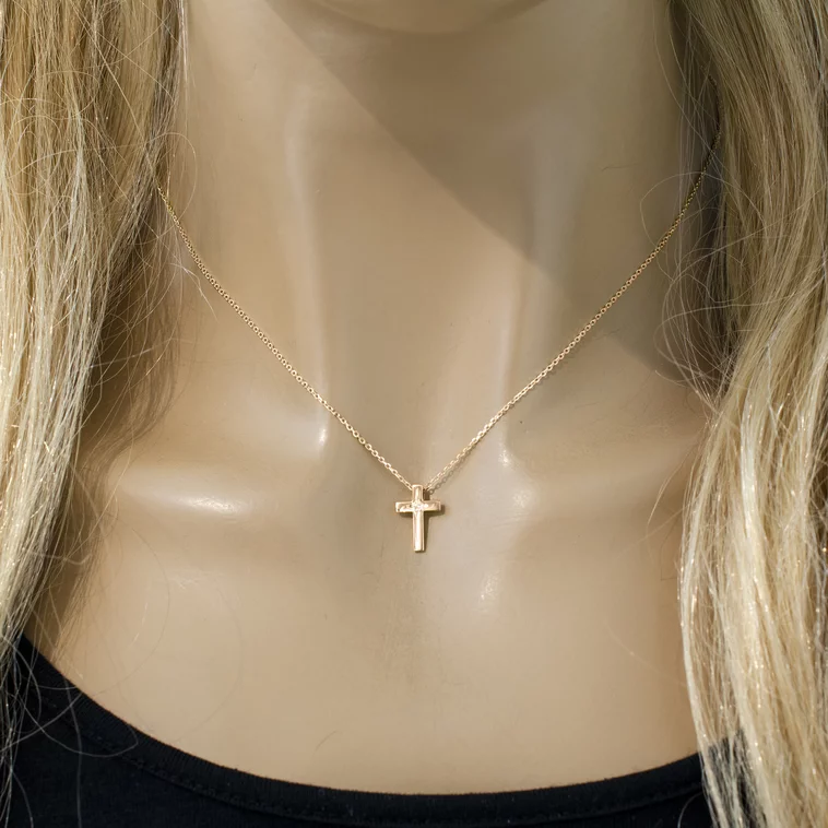 Diamantový náhrdelník krížik LNL370.OD Diamantový náhrdelník krížik LNL370.OD