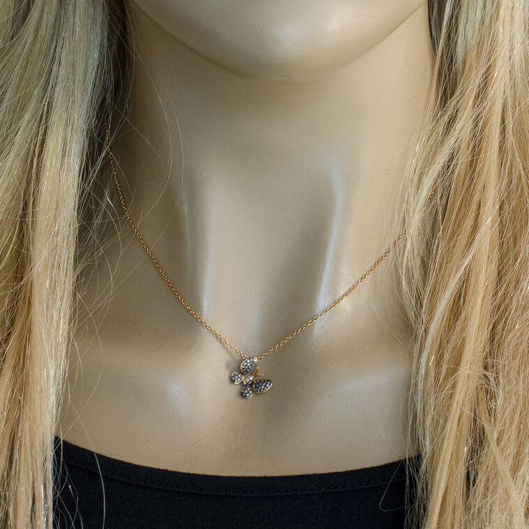 Diamantový náhrdelník Moraglione 1922 Butterfly