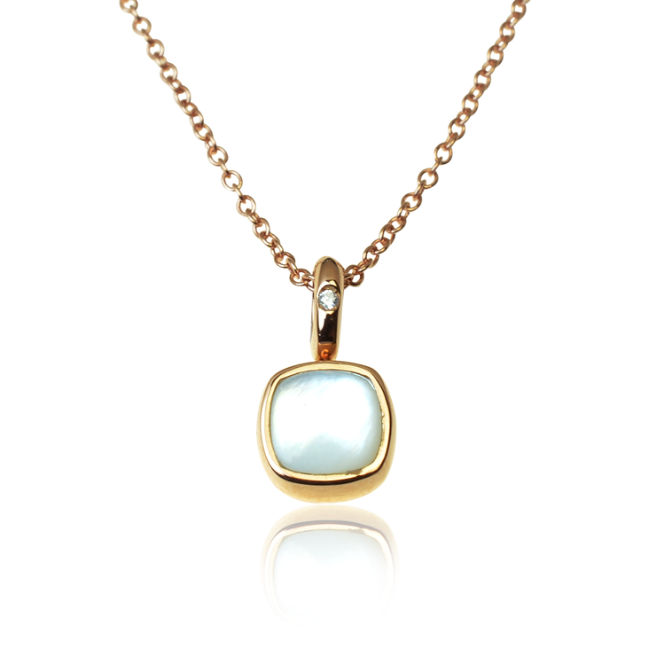 Diamantový náhrdelník Moraglione 1922 s prírodnou perleťou