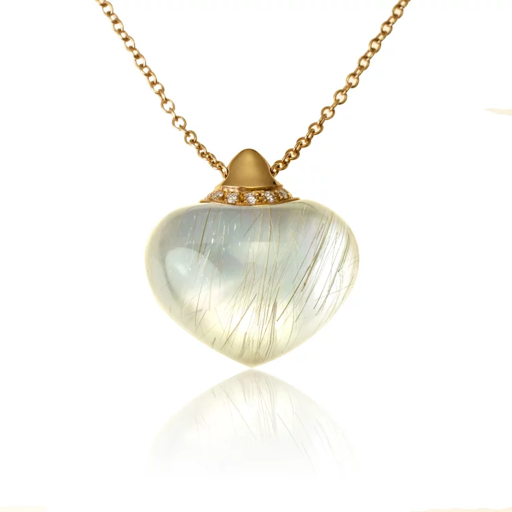 Diamantový náhrdelník Moraglione 1922 s rutile quartzom a perleťou Diamantový náhrdelník Moraglione 1922 s rutile quartzom a perleťou