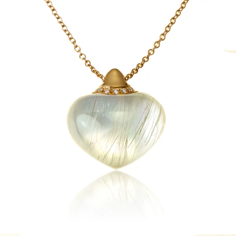 Diamantový náhrdelník Moraglione 1922 s rutile quartzom a perleťou Diamantový náhrdelník Moraglione 1922 s rutile quartzom a perleťou