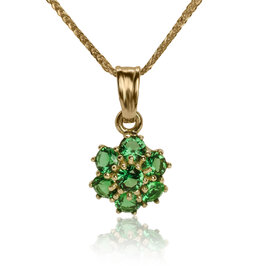 Diamantový náhrdelník s prírodným zafírom LNL483.BT