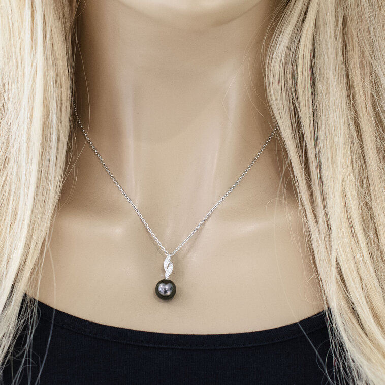 Diamantový náhrdelník s Tahitskou perlou LNL348.PA