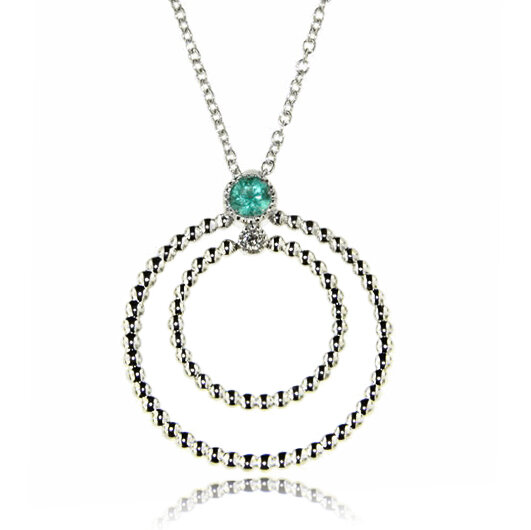 Diamantový náhrdelník so smaragdom Moraglione 1922