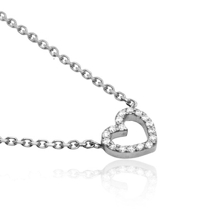 Diamantový náhrdelník srdiečko LNL435.WS