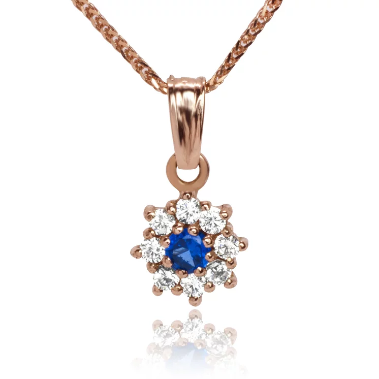 Diamantový prívesok s prírodným zafírom LPE918.BT Diamantový prívesok s prírodným zafírom LPE918.BT