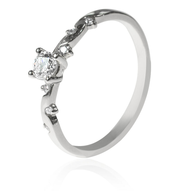 Diamantový prsteň Eliss white