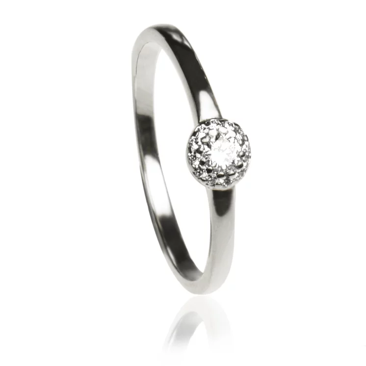 Diamantový prsteň Esme white Diamantový prsteň Esme white
