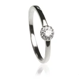 Diamantový prsteň Esme white Diamantový prsteň Esme white