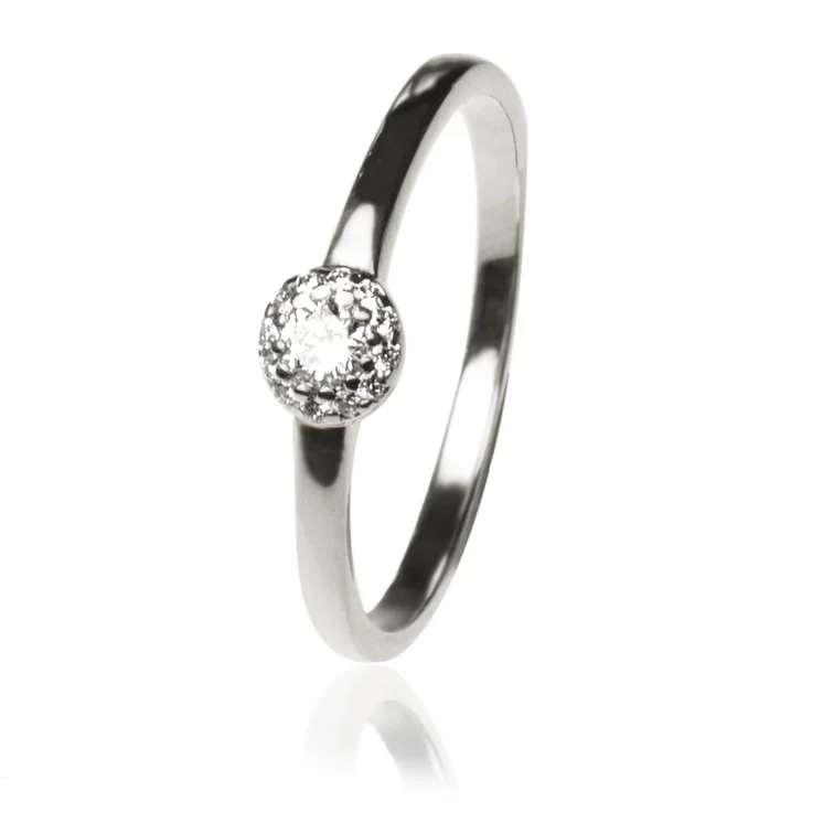 Diamantový prsteň Esme white Diamantový prsteň Esme white