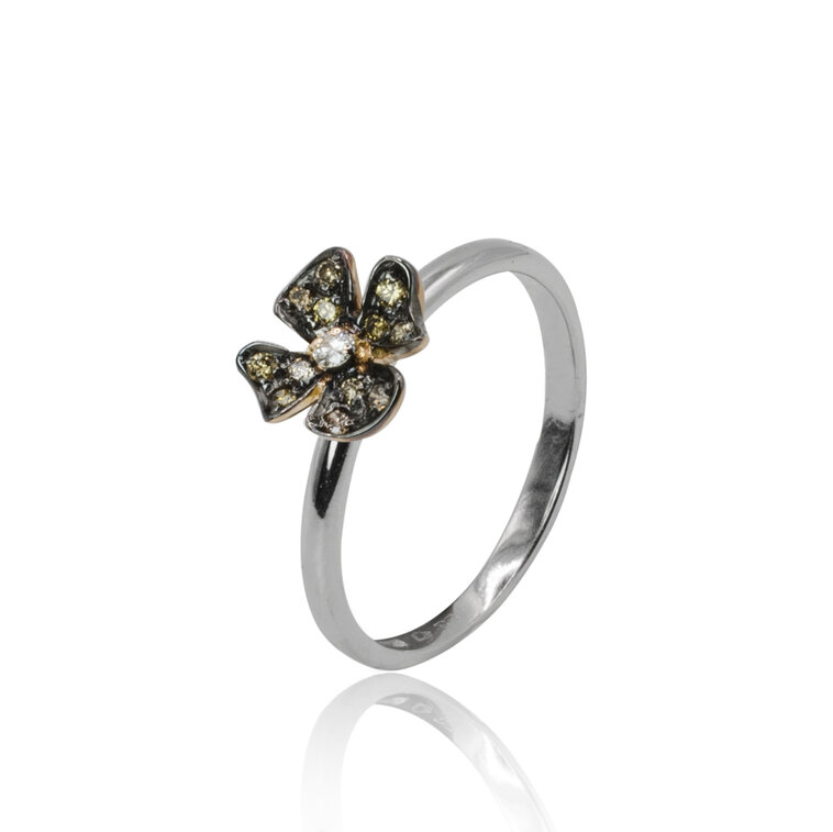 Diamantový prsteň kvetinka Moraglione 1922
