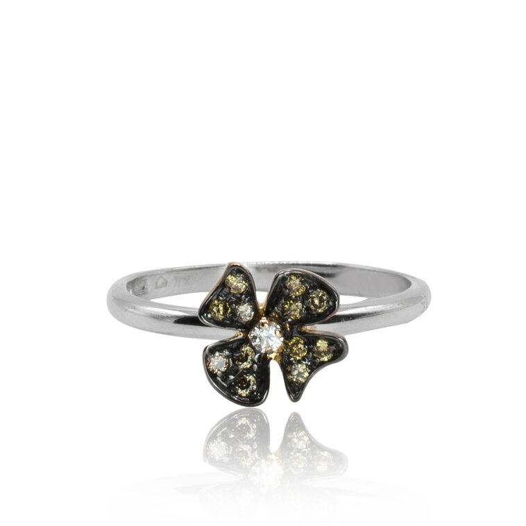 Diamantový prsteň kvetinka Moraglione 1922