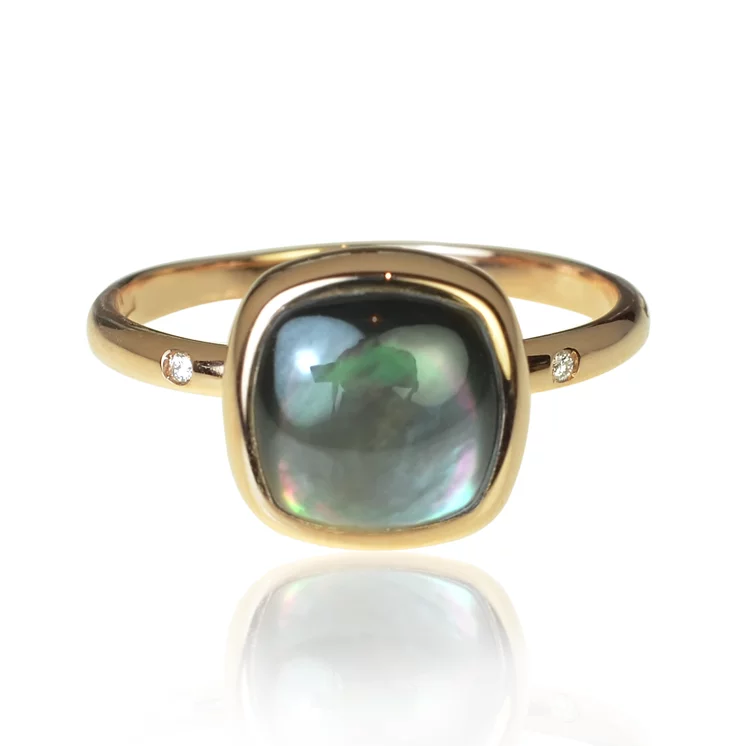 Diamantový prsteň Moraglione 1922 s prírodnou perleťou Diamantový prsteň Moraglione 1922 s prírodnou perleťou
