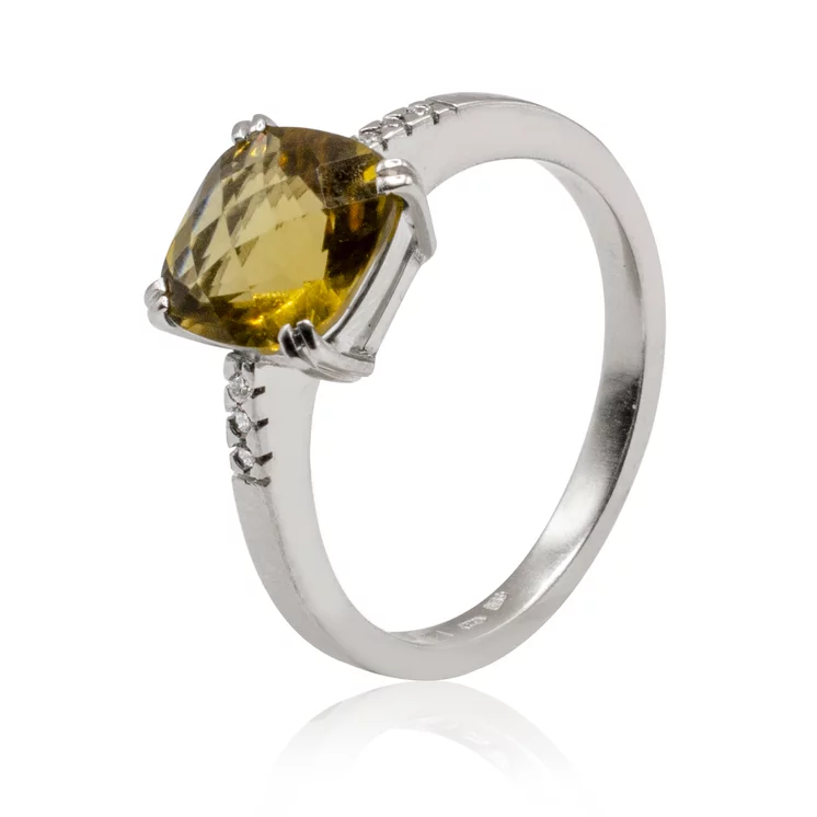 Diamantový prsteň s Beer quartzom LRG706.G Diamantový prsteň s Beer quartzom LRG706.G
