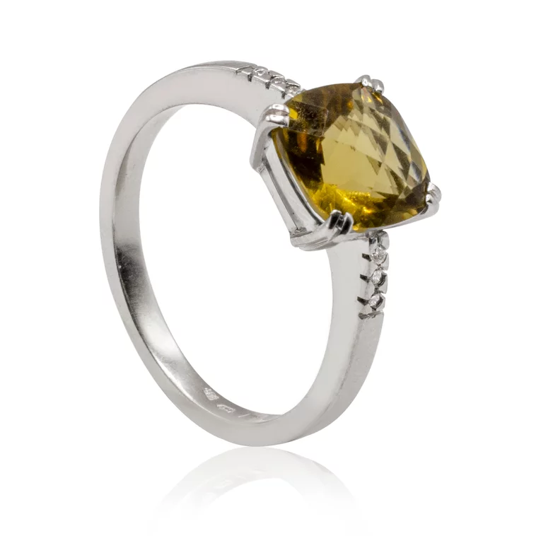 Diamantový prsteň s Beer quartzom LRG706.G Diamantový prsteň s Beer quartzom LRG706.G