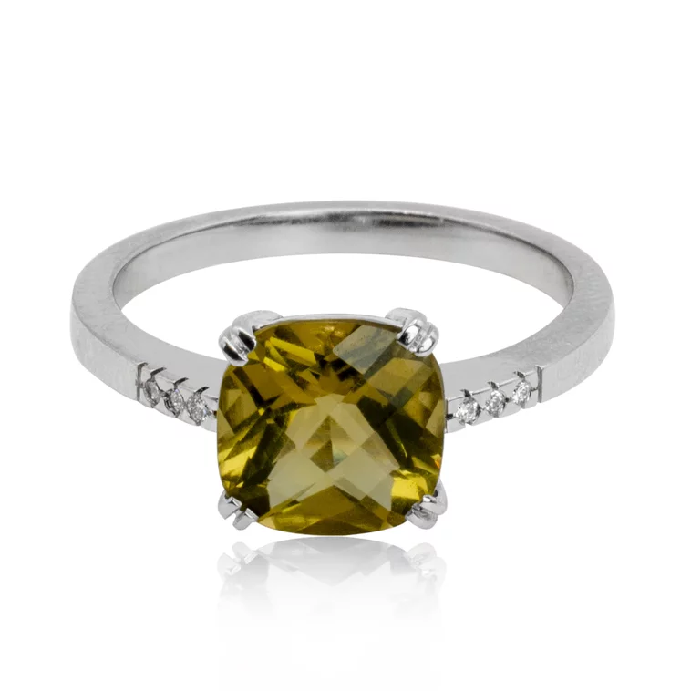 Diamantový prsteň s Beer quartzom LRG706.G Diamantový prsteň s Beer quartzom LRG706.G