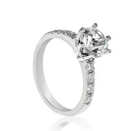 Diamantový prsteň s bielym topásom ER558.GX Diamantový prsteň s bielym topásom ER558.GX