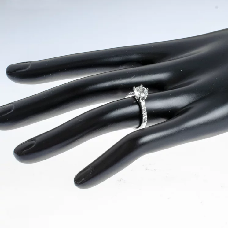 Diamantový prsteň s bielym topásom ER558.GX Diamantový prsteň s bielym topásom ER558.GX