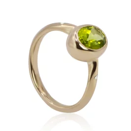 Diamantový prsteň s olivínom LRG725.WS Diamantový prsteň s olivínom LRG725.WS