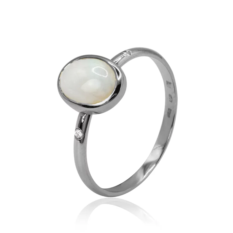 Diamantový prsteň s prírodným austrálskym opálom LRG755.KL Diamantový prsteň s prírodným austrálskym opálom LRG755.KL