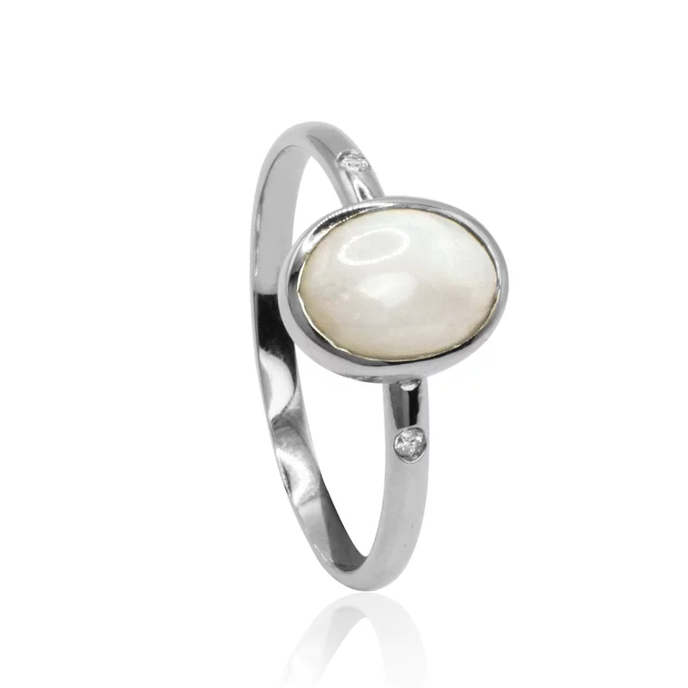 Diamantový prsteň s prírodným austrálskym opálom LRG755.KL Diamantový prsteň s prírodným austrálskym opálom LRG755.KL