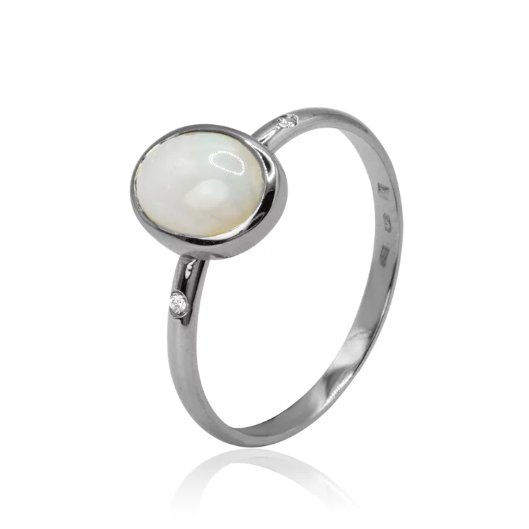 Diamantový prsteň s prírodným austrálskym opálom LRG755.KL Diamantový prsteň s prírodným austrálskym opálom LRG755.KL