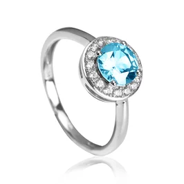 Diamantový prsteň s prírodným topásom LRG785.GD Diamantový prsteň s prírodným topásom LRG785.GD