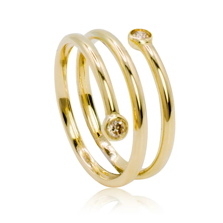 Diamantový prsteň s prírodnými champagne diamantmi LRG786.KL Diamantový prsteň s prírodnými champagne diamantmi LRG786.KL