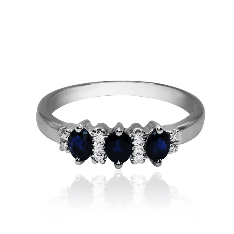 Diamantový prsteň s prírodnými zafírmi LRG795.SP Diamantový prsteň s prírodnými zafírmi LRG795.SP