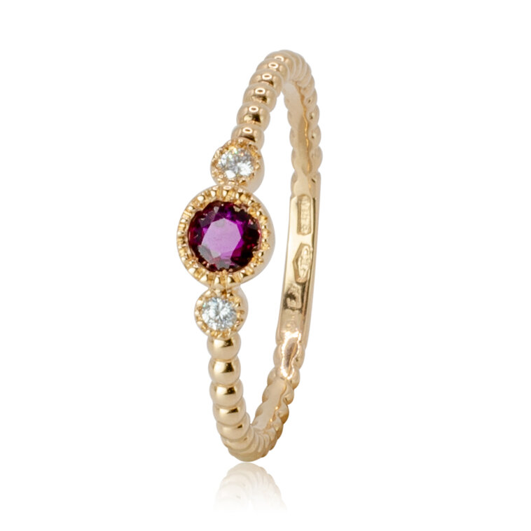 Diamantový prsteň s rubínom Moraglione 1922
