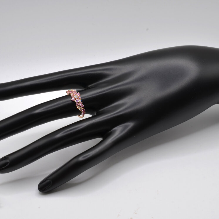 Diamantový prsteň s ružovými zafírmi Moraglione 1922