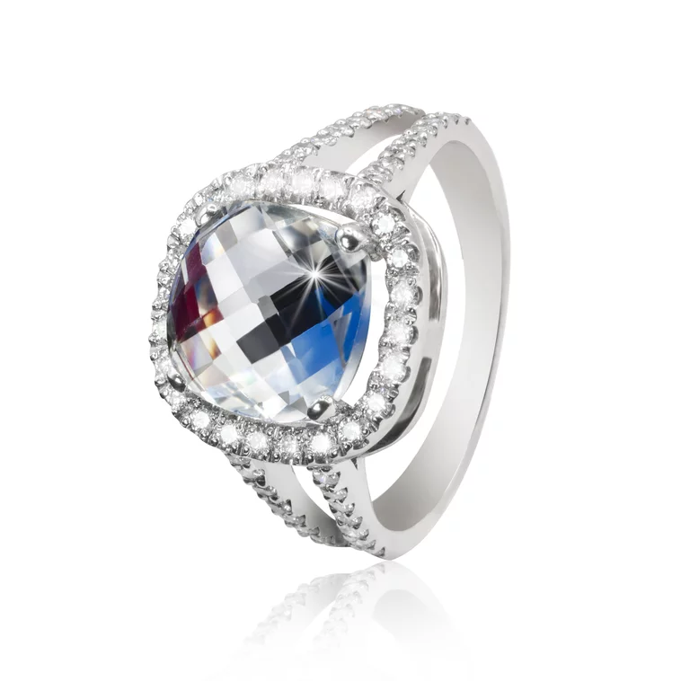 Diamantový prsteň s topásom LRG743.WS Diamantový prsteň s topásom LRG743.WS