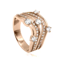 Diamantový prsteň Serena pink LRG721.GD Diamantový prsteň Serena pink LRG721.GD