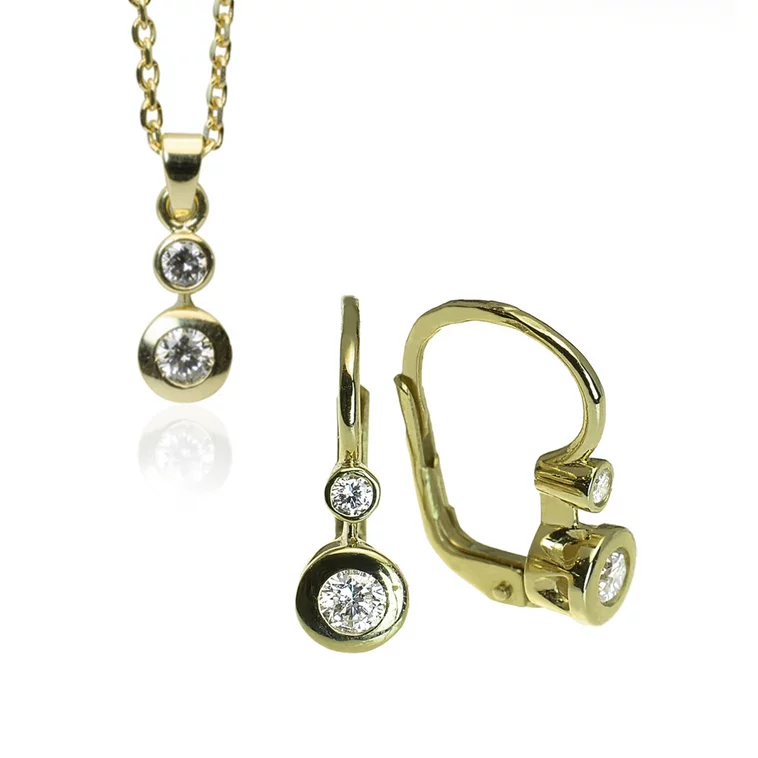 Diamantový set náhrdelníka a náušníc Lucky Diamantový set náhrdelníka a náušníc Lucky