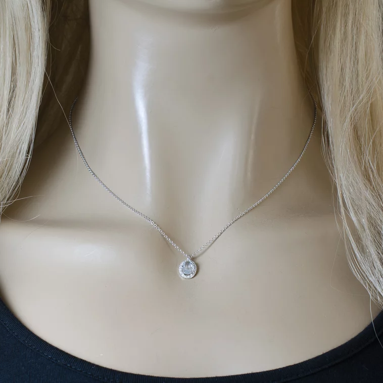 GOLDIE Diamantový náhrdelník s akvamarínom LNL303.KL GOLDIE Diamantový náhrdelník s akvamarínom LNL303.KL